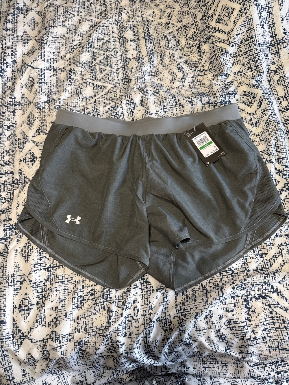 Under Armour Women's Dark Gray Athletic Running Shorts